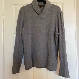 Men's Gray Michael Kors Collared Sweater Size Large